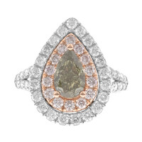 Anello in oro con Diamante Verde SI1 (CIRARI)