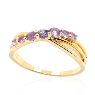 Anello in argento con Zaffiro Ceylon Porpora (non riscaldato)