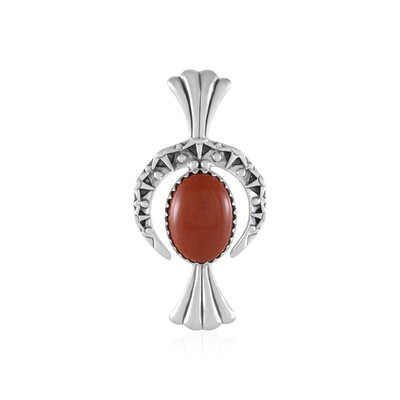 Ciondolo in argento con Diaspro Rosso  (Desert Chic)