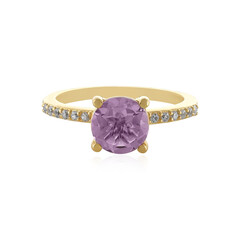 Anello in argento con Ametista Rose de France
