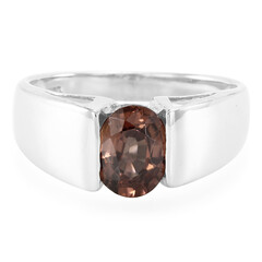 Anello in argento con Zircone Cannella