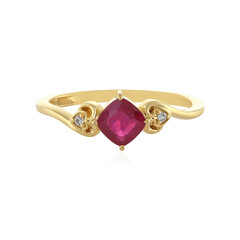 Anello in argento con Rubino del Madagascar