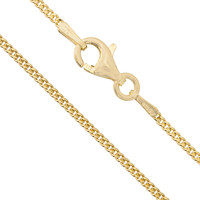 Catenina groumette  in argento 925 placcato oro giallo - 50 cm - 3,1 g