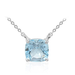 Collana in argento con Topazio Blu Cielo