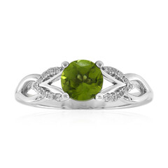 Anello in argento con Peridoto della Birmania