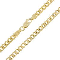Catena groumette in argento placcato oro giallo - 45 cm - 16,8 g