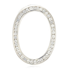 Ciondolo in argento con Topazio Bianco