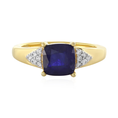 Anello in argento con Zaffiro Blu del Madagascar