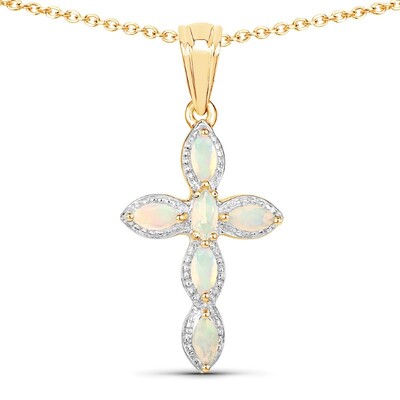 Collana in argento con Opale di Welo