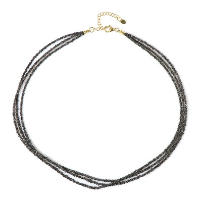 Collana in argento con Diamante Nero