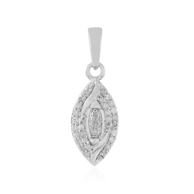 Ciondolo in argento con Diamante I1 (I)