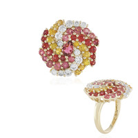Anello in oro con Tormalina Rosa Nigeriana (Adela Gold)