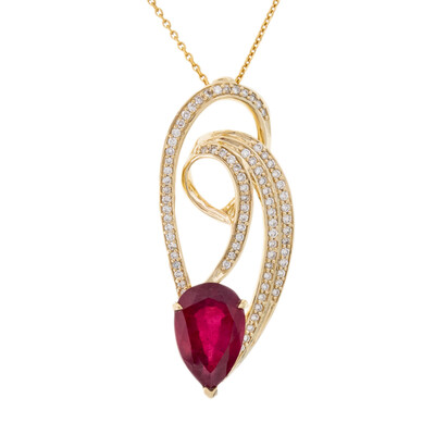 Collana in oro con Rubino del Madagascar (de Melo)