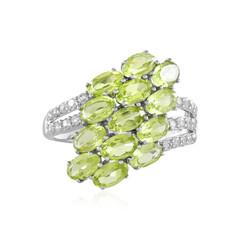 Anello in argento con Peridoto