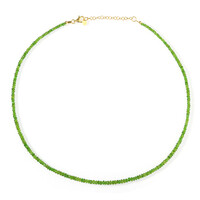 Collana in argento con Diopside Russo