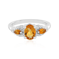 Anello in argento con Citrino