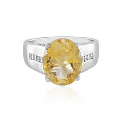 Anello in argento con Citrino