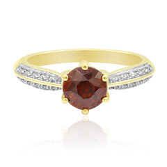 Anello in oro con Sfalerite