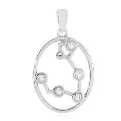 Ciondolo in argento con Topazio Bianco