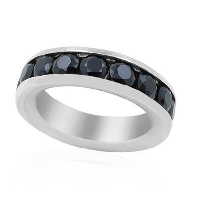 Anello in argento con Spinello Nero