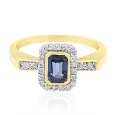 Anello in oro con Zaffiro Ceylon (Annette)