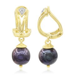 Orecchini con chiusura a clip in argento con Perla di Acqua Dolce (TPC)