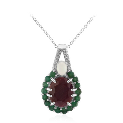 Collana in argento con Rubino