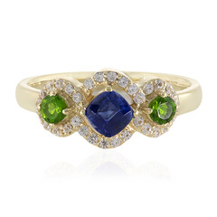 Anello in oro con Cianite del Nepal (Adela Gold)