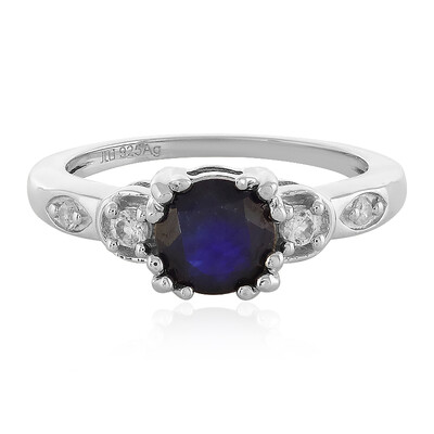 Anello in argento con Zaffiro Blu