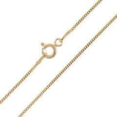 Catenina groumette in argento placcato oro giallo - 45 cm - 1,39 g