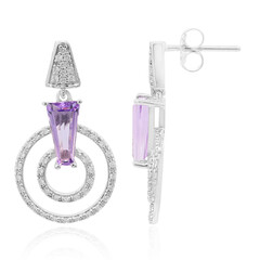Orecchini in argento con Ametista Rose de France (Remy Rotenier)