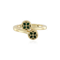Anello in argento con Malachite