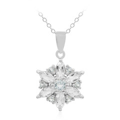 Collana in argento con Topazio Bianco