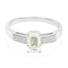 Anello in argento con Kunzite Canarino
