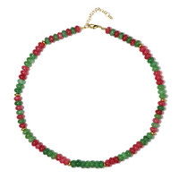 Collana in argento con Ematite Dorata (Riya)