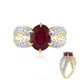 Anello in oro con Rubino del Madagascar (Ornaments by de Melo)