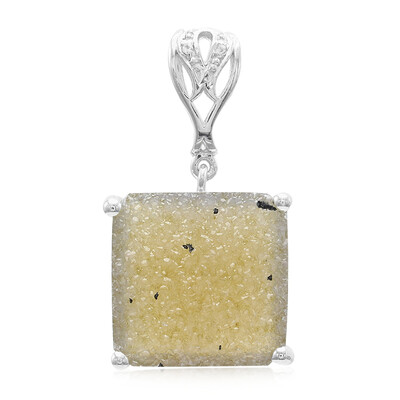 Ciondolo in argento con Agata Glitter