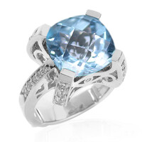 Anello in argento con Topazio Blu Cielo (Dallas Prince Designs)