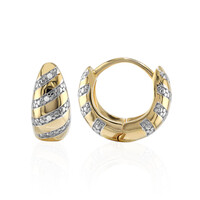 Orecchini in argento con Diamante I3 (I)