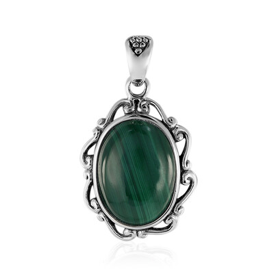 Ciondolo in argento con Malachite (Art of Nature)