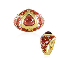 Anello in argento con Granato d’India (Adela Silber)