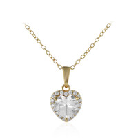 Collana in argento con Topazio Bianco
