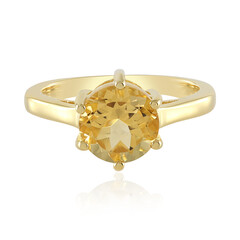 Anello in argento con Citrino