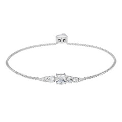 Bracciale in argento con Topazio Bianco (Adela Silber)