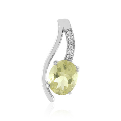 Ciondolo in argento con Quarzo Limone