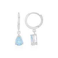 Orecchini in argento con Topazio Blu Cielo