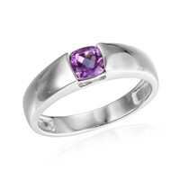 Anello in argento con Ametista Zambiana