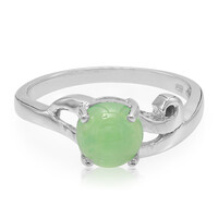 Anello in argento con Crisoprasio Imperiale