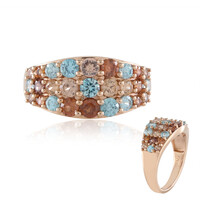 Anello in argento con Zircone Arancione (KM by Juwelo)