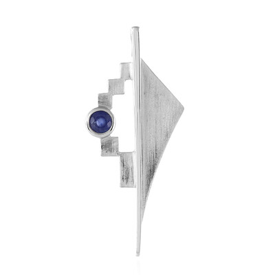 Ciondolo in argento con Zaffiro Blu del Madagascar (MONOSONO COLLECTION)